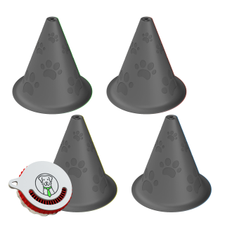 Kit de démarrage pour le nosework – 4x cône d'entraînement + boîte à parfum Fluonose Mini+