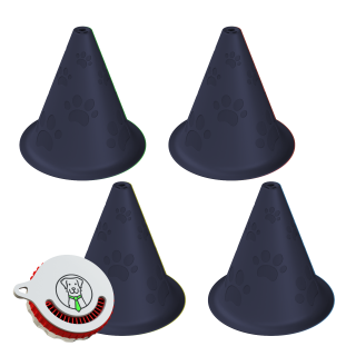 Startset voor nosework - 4x trainingsconus + geurdoos Fluonose Mini+