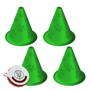 Set di avvio per nosework – 4x cono di allenamento + scatola di profumo Fluonose Mini+
