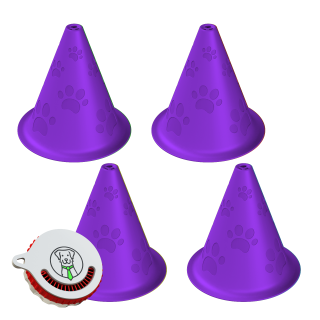 Set di avvio per nosework – 4x cono di allenamento + scatola di profumo Fluonose Mini+