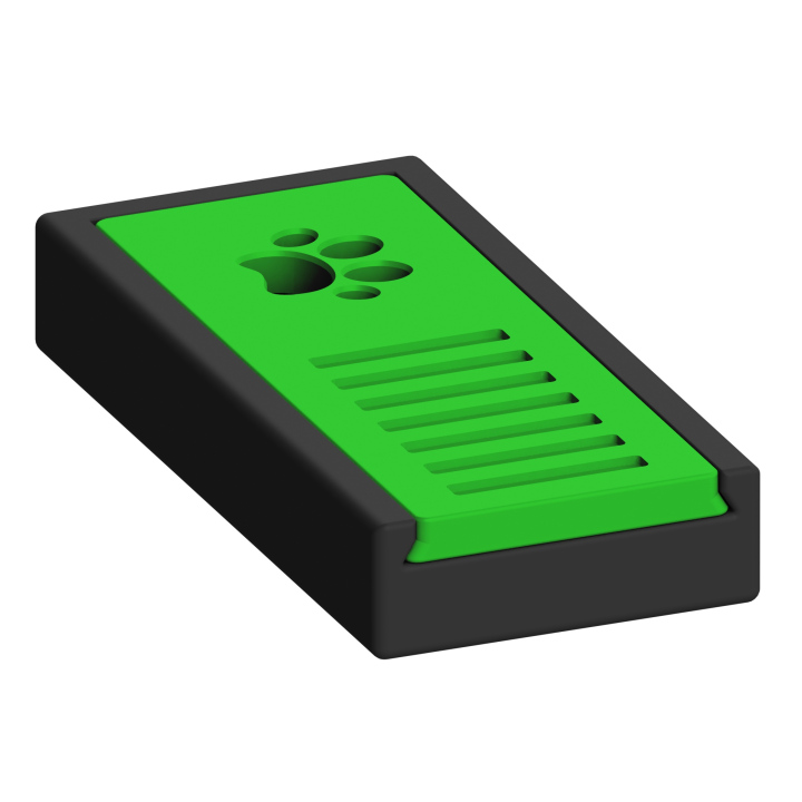 Skrytka zapachowa w formie małego pudełeczka – dyskretne i łatwe do zakamuflowania ukrycie do treningów nosework.