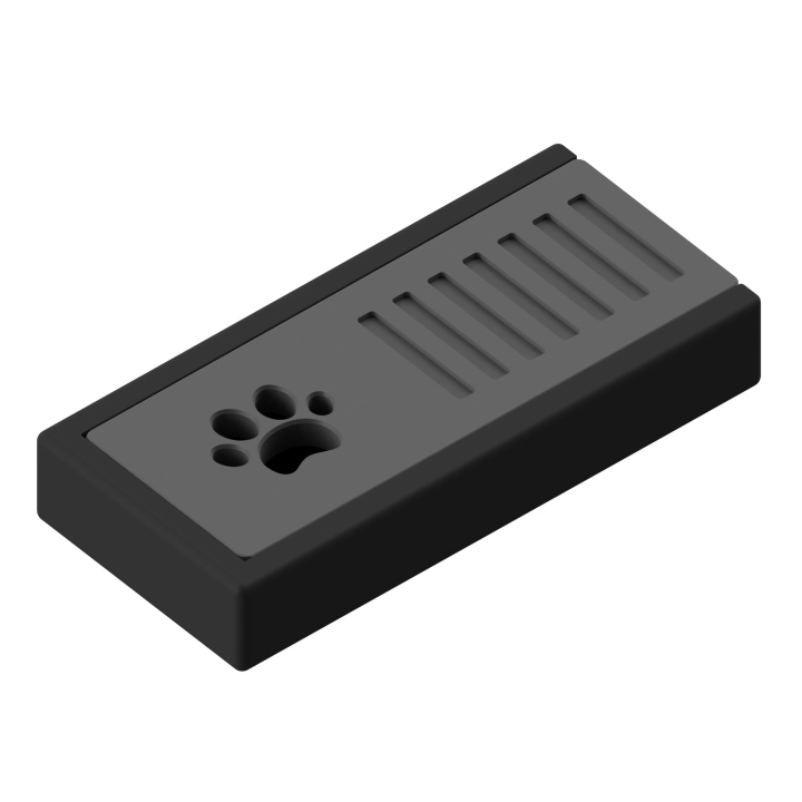 Miniaturowa puszka z miejscem na wacik zapachowy – idealna do precyzyjnych przeszukań.