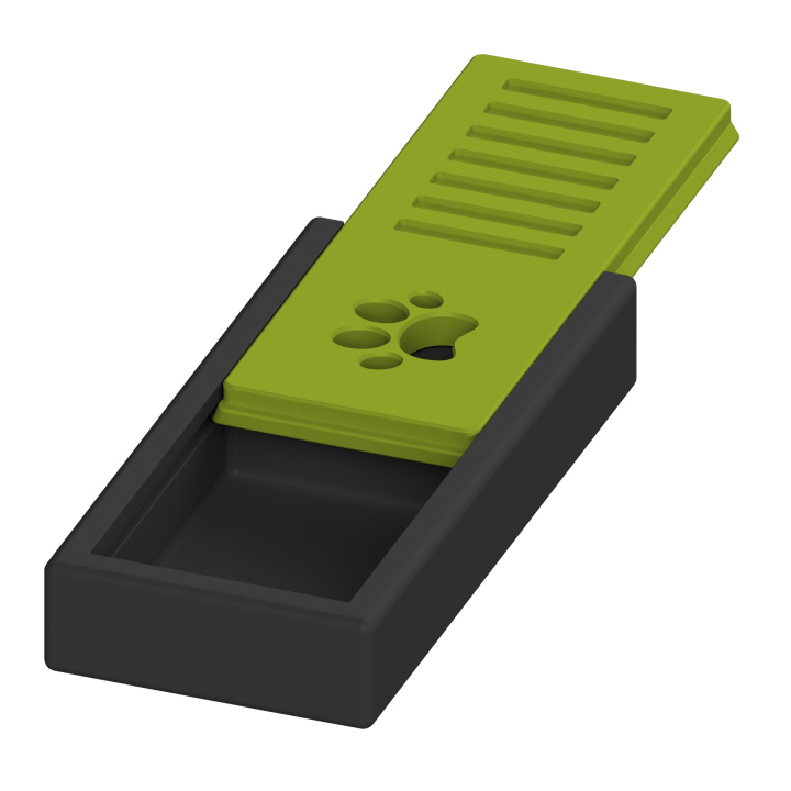 Przyrząd do noseworku z otworami wentylacyjnymi na wieczku – konstrukcja zapewniająca optymalne uwalnianie stożka zapachowego.