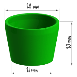 Geurnaalbeker voor nosework | Fluo Dog