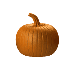 Halloweenová dýně pro trénink psího čichu Fluonose 🎃 – gumová maketa pro nosework (3 velikosti)