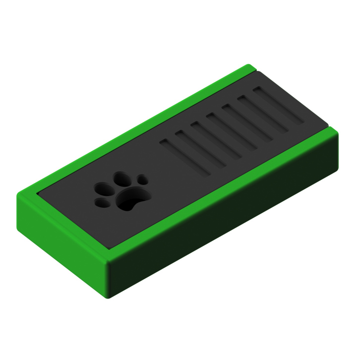 Miniaturowa puszka z miejscem na wacik zapachowy – idealna do precyzyjnych przeszukań.