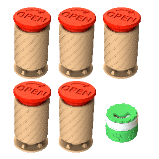 Set 5x FluoPin + boks Fluonose Nano+ GRATIS - sett for scent training