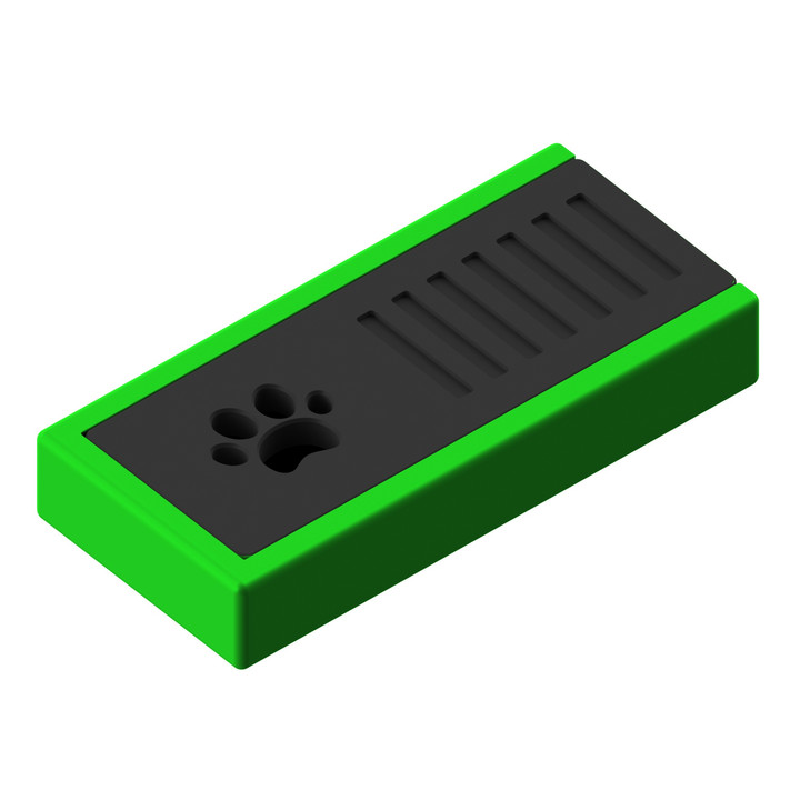 Miniaturowa puszka z miejscem na wacik zapachowy – idealna do precyzyjnych przeszukań.