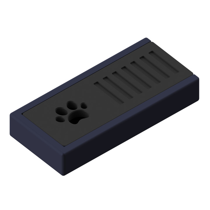 Miniaturowa puszka z miejscem na wacik zapachowy – idealna do precyzyjnych przeszukań.