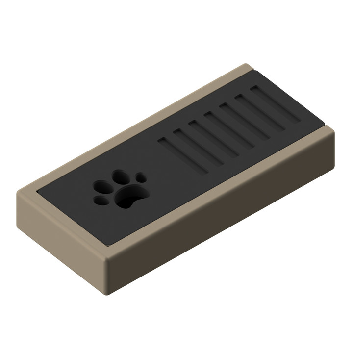 Miniaturowa puszka z miejscem na wacik zapachowy – idealna do precyzyjnych przeszukań.