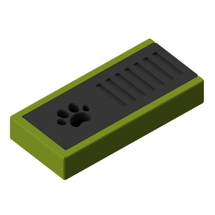 Miniaturowa puszka z miejscem na wacik zapachowy – idealna do precyzyjnych przeszukań.