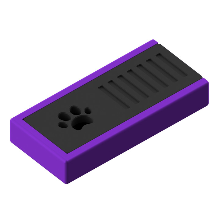 Miniaturowa puszka z miejscem na wacik zapachowy – idealna do precyzyjnych przeszukań.