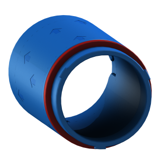 FluoNora - jednoduchý úsek 10 cm pre modulárnu vetraciu norku