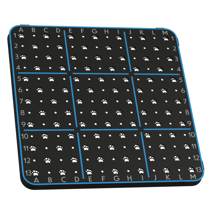 Kafel węchowy do treningów nosework - innowacyjna tablica z otworami do zaawansowanej pracy węchowej psa.