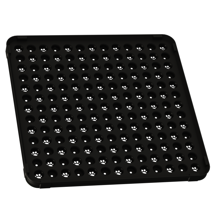 Czarny kafel treningowy do noseworku - profesjonalny sprzęt kynologiczny wspierający precyzyjny pin-pointing.