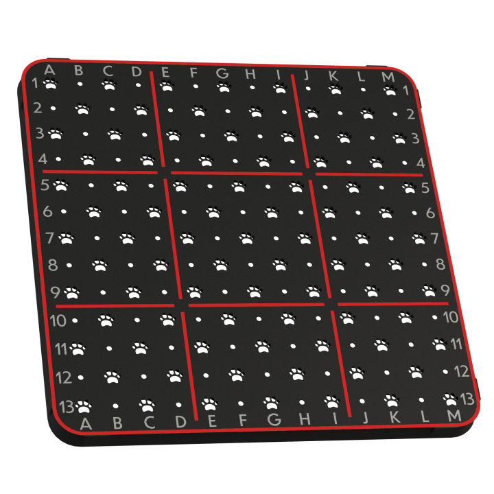 Kafel węchowy do treningów nosework - innowacyjna tablica z otworami do zaawansowanej pracy węchowej psa.