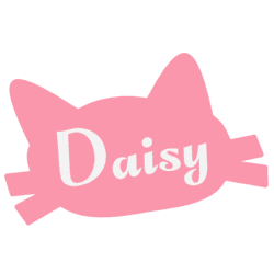 Cat Head – plaque with custom inscription | Fluo Dog