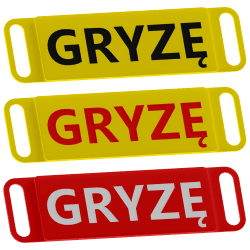 GRIŽU - brīdinājuma uzliktne uz pavadas | Fluo Dog