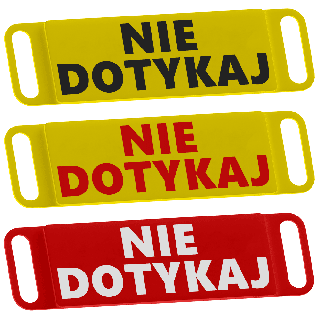 NIE DOTYKAJ - capa de aviso para coleira