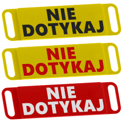 NIE DOTYKAJ - copertura di avviso per collare | Fluo Dog