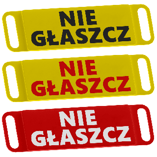 NIE GŁASZCZ - couverture d'avertissement pour collier