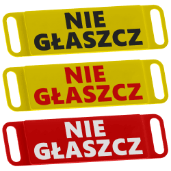 DO NOT PET - warning tag for collar | Fluo Dog