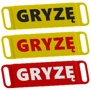 GRYZĘ – varoitusmerkki kaulapannalle