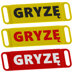 Nakładka ostrzegawcza sur collier GRYZĘ | Fluo Dog