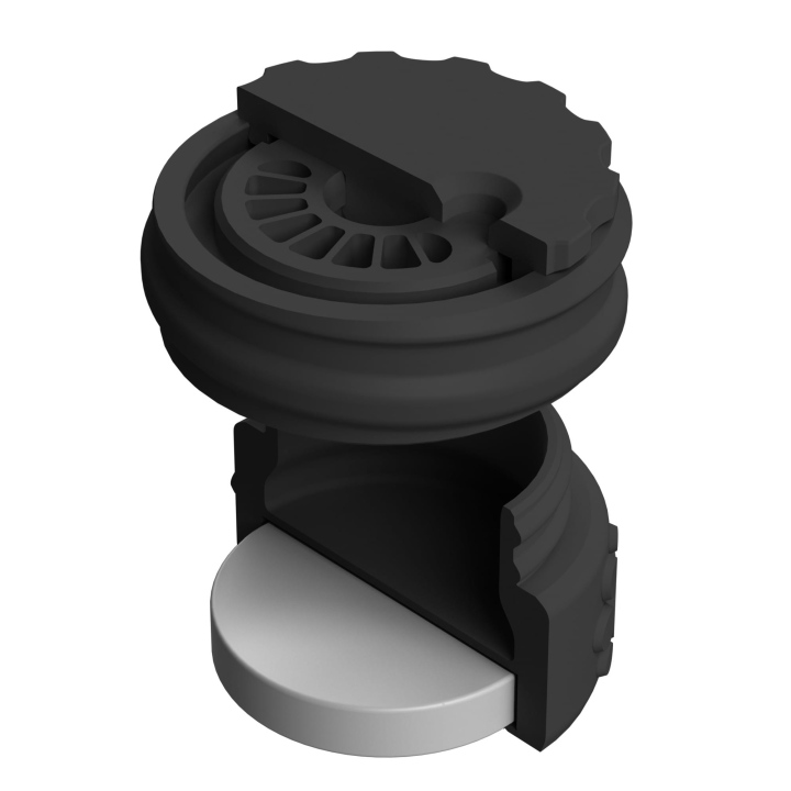 Pojemnik do scent work z wbudowanym silnym magnesem neodymowym i z regulacją otworów