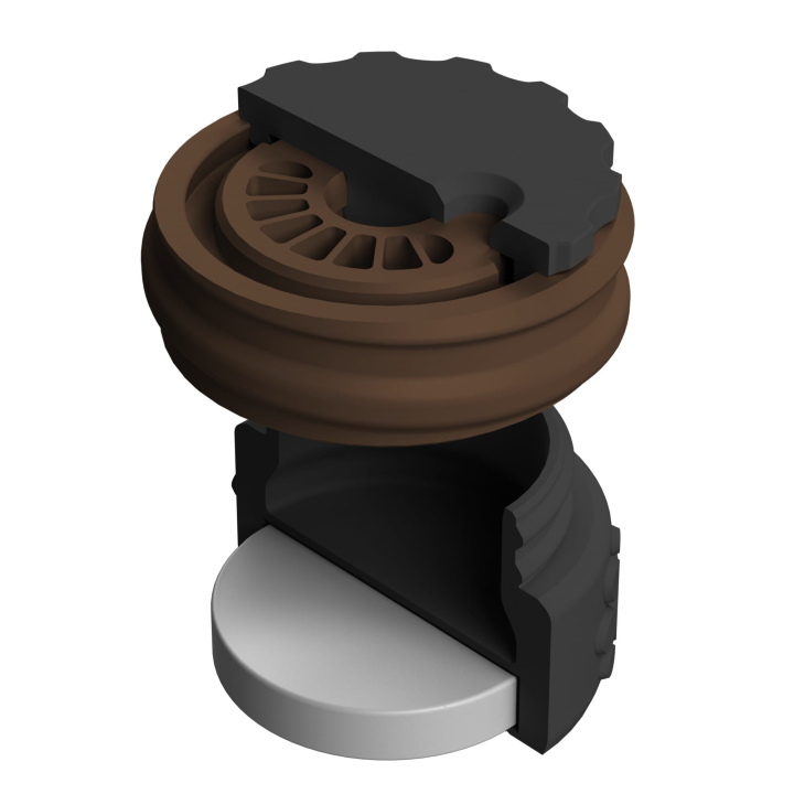 Pojemnik do scent work z wbudowanym silnym magnesem neodymowym i z regulacją otworów