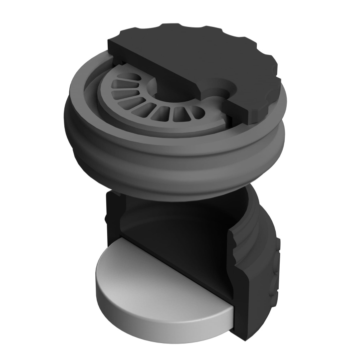 Pojemnik do scent work z wbudowanym silnym magnesem neodymowym i z regulacją otworów