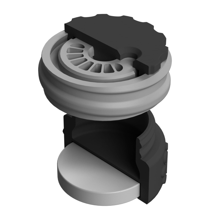 Pojemnik do scent work z wbudowanym silnym magnesem neodymowym i z regulacją otworów