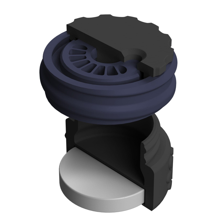 Pojemnik do scent work z wbudowanym silnym magnesem neodymowym i z regulacją otworów