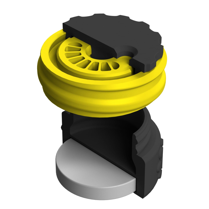 Pojemnik do scent work z wbudowanym silnym magnesem neodymowym i z regulacją otworów