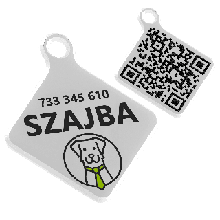 Адресник з QR-кодом та інтернет-візиткою