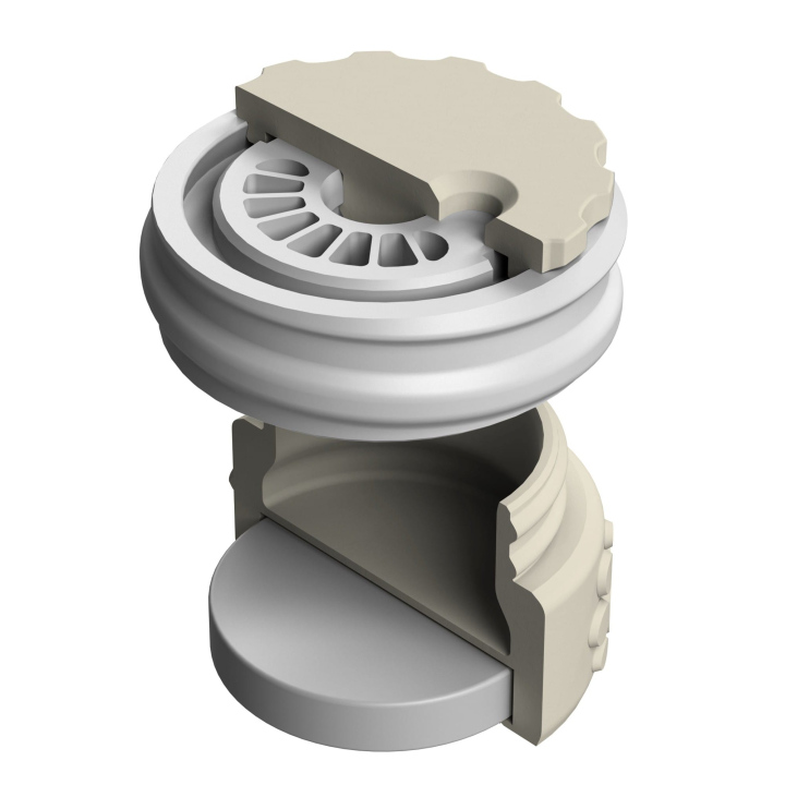 Pojemnik do scent work z wbudowanym silnym magnesem neodymowym i z regulacją otworów