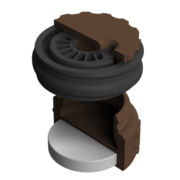 Pojemnik do scent work z wbudowanym silnym magnesem neodymowym i z regulacją otworów