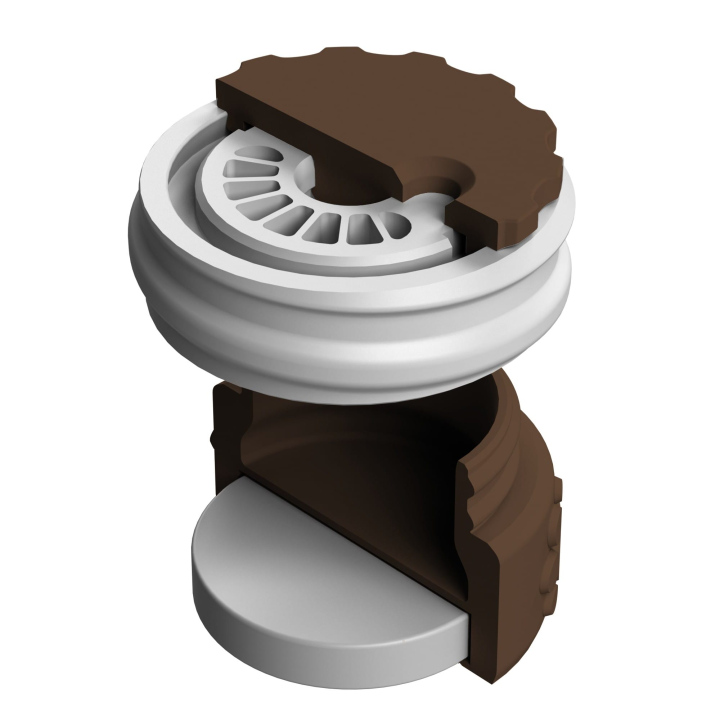 Pojemnik do scent work z wbudowanym silnym magnesem neodymowym i z regulacją otworów