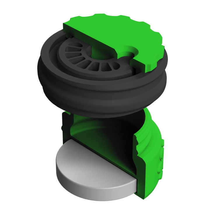 Pojemnik do scent work z wbudowanym silnym magnesem neodymowym i z regulacją otworów