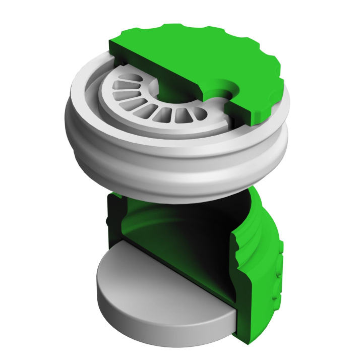 Pojemnik do scent work z wbudowanym silnym magnesem neodymowym i z regulacją otworów