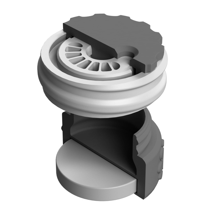 Pojemnik do scent work z wbudowanym silnym magnesem neodymowym i z regulacją otworów