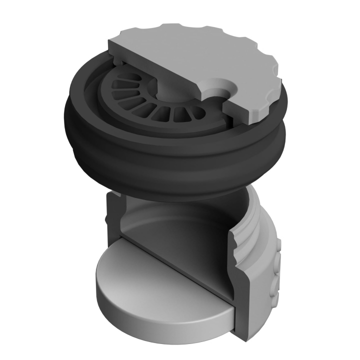 Pojemnik do scent work z wbudowanym silnym magnesem neodymowym i z regulacją otworów