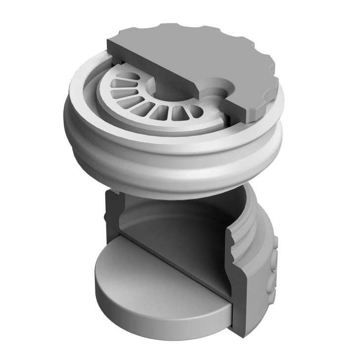 Pojemnik do scent work z wbudowanym silnym magnesem neodymowym i z regulacją otworów