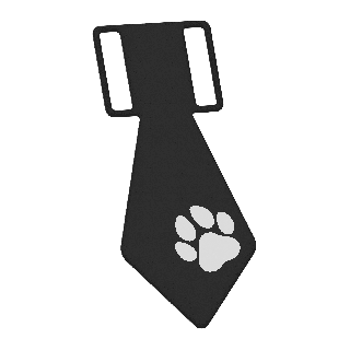 Krawat z łapką pour chien
