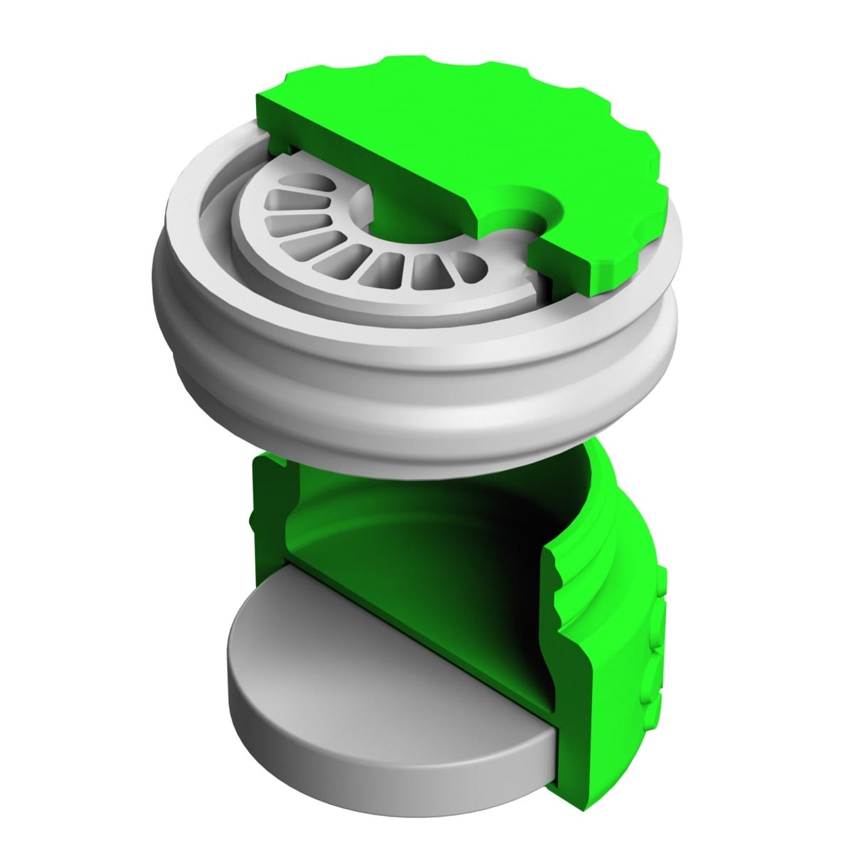 Pojemnik do scent work z wbudowanym silnym magnesem neodymowym i z regulacją otworów