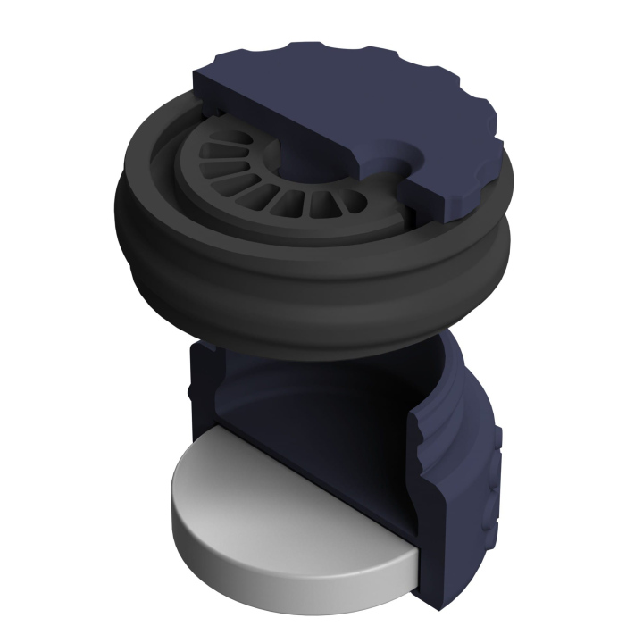 Pojemnik do scent work z wbudowanym silnym magnesem neodymowym i z regulacją otworów