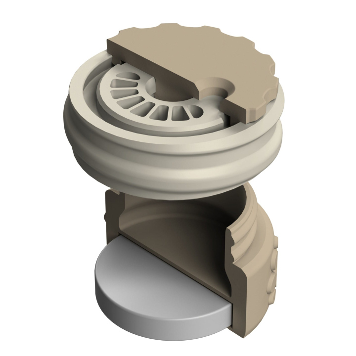 Pojemnik do scent work z wbudowanym silnym magnesem neodymowym i z regulacją otworów
