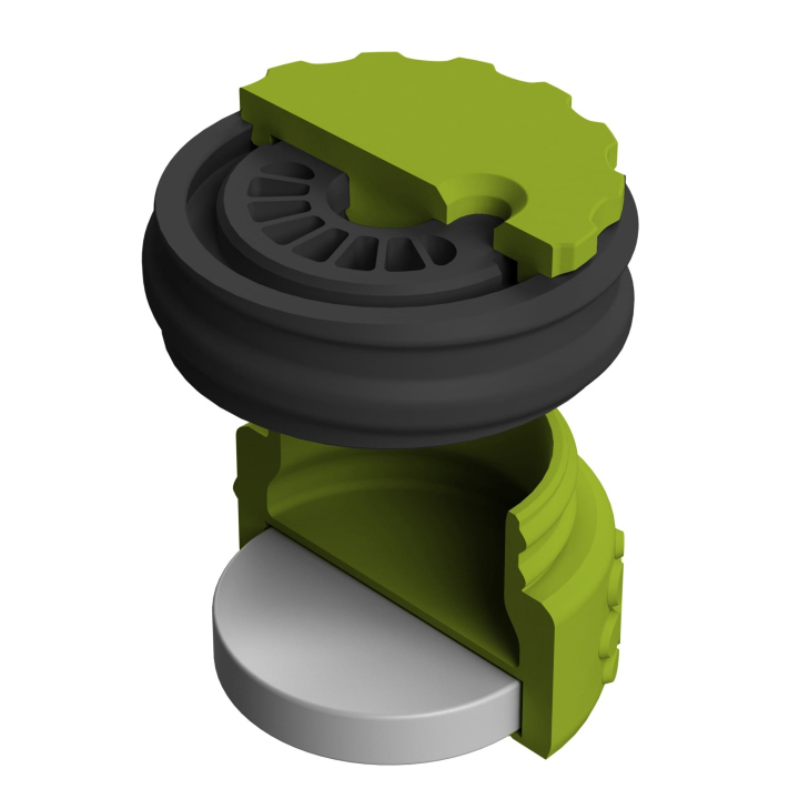 Pojemnik do scent work z wbudowanym silnym magnesem neodymowym i z regulacją otworów