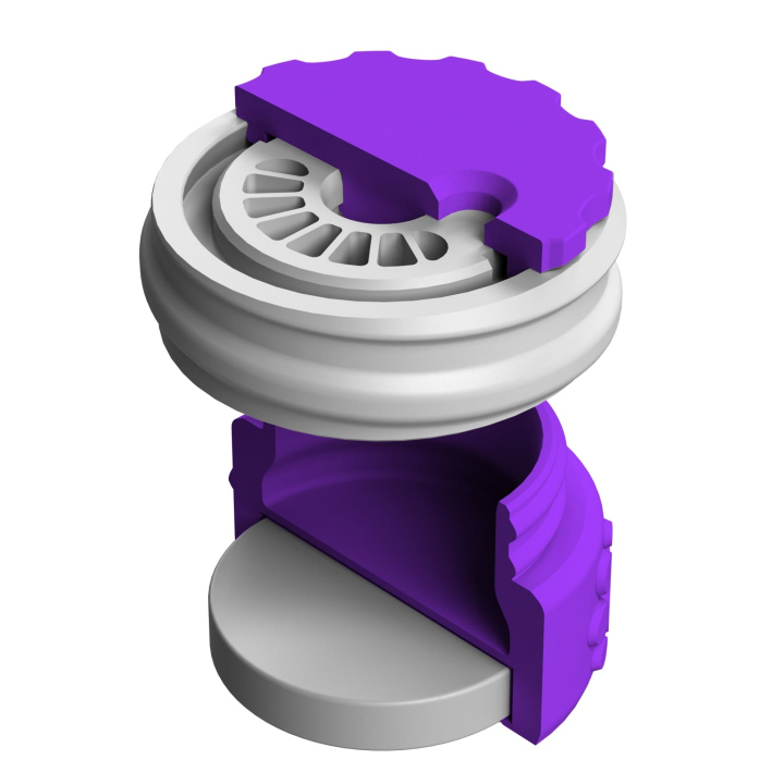 Pojemnik do scent work z wbudowanym silnym magnesem neodymowym i z regulacją otworów