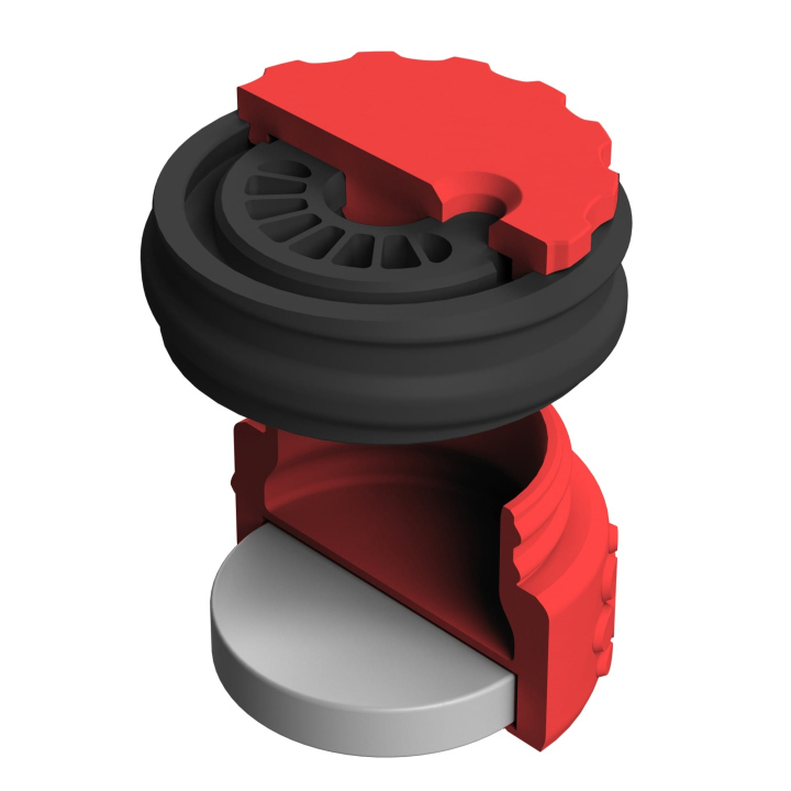 Pojemnik do scent work z wbudowanym silnym magnesem neodymowym i z regulacją otworów